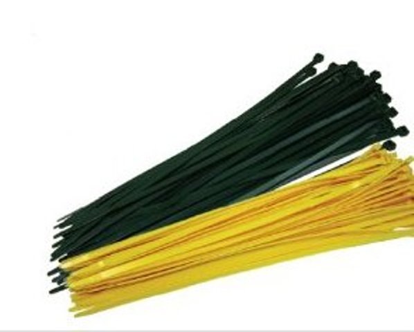 19" Green Tie Wraps